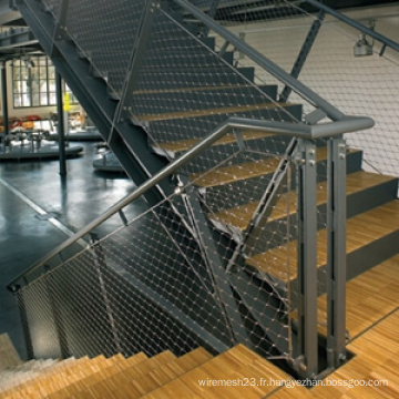 Inox Line Cable Mesh for Staircases, Mesh en acier inoxydable pour l&#39;encastrement des barrières d&#39;escalier